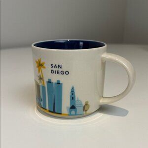 Starbucks San Diego Mug - Blue and Cream